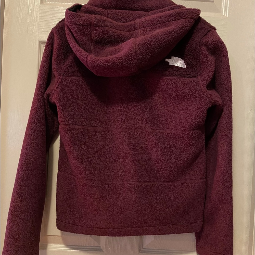 Red/ Burgundy The North Face Snap Fleece Women Size Small - Picture 3 of 8